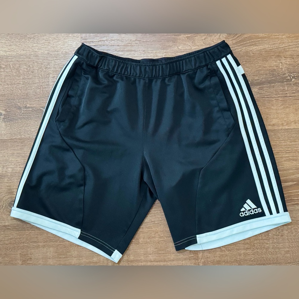 Adidas Tiro 13 Climacool Black and White Training Shorts with Stripes Size XL